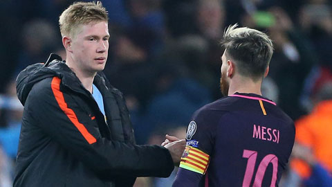 Messi bị De Bruyne đánh bại trong năm 2021