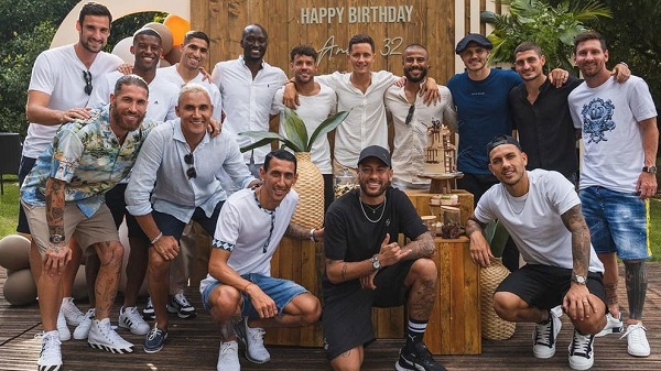 Các cầu thủ PSG tới dự sinh nhật Herrera nhưng không có Mabppe