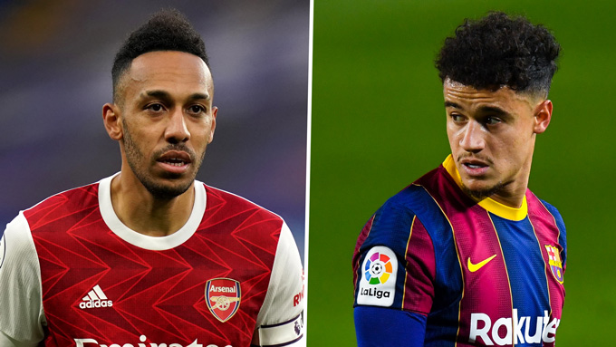 Barca muốn đổi Coutinho lấy Aubameyang