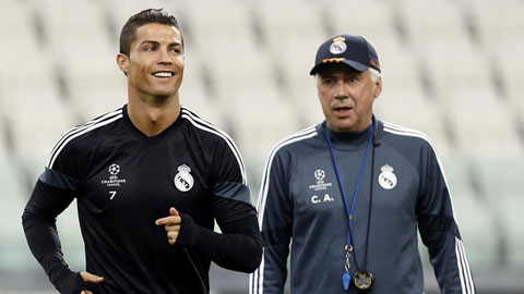 Ancelotti đóng cánh cửa trở lại Real với Ronaldo