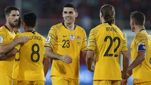 ĐT Australia dùng các ngôi sao thi đấu ở châu Âu cho trận gặp ĐT Việt Nam