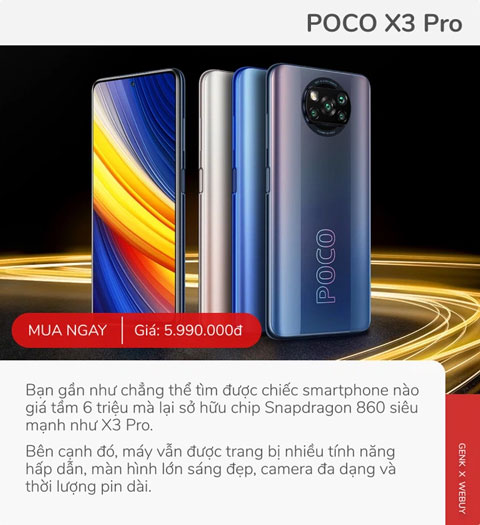 Smartphone giá rẻ đáng tiền nhất: POCO X3 Pro