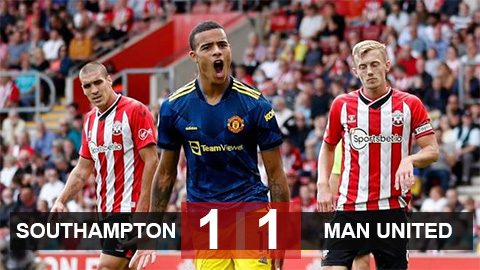 Kết quả Southampton 1-1 MU: Greenwood giành về 1 điểm nhọc nhằn cho Quỷ đỏ Kết quả Southampton 1-1 MU: Greenwood giành về 1 điểm nhọc nhằn cho Quỷ đỏ
