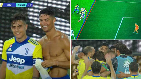 Ronaldo nhận thẻ vì cởi áo ăn mừng bàn thắng không... hợp lệ
