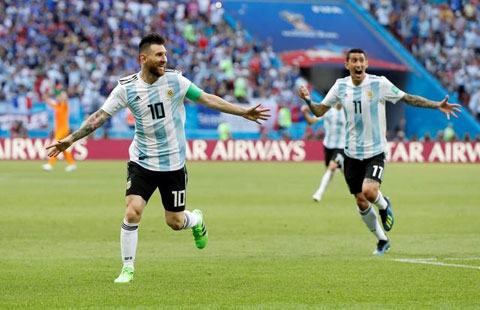 Messi trong màu áo ĐT Argentina