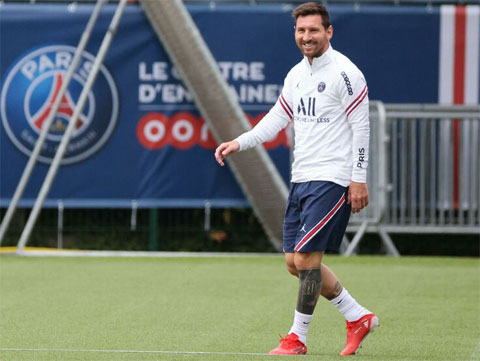 Lionel Messi rất háo hức cho trận đấu ra mắt gặp Reims trong màu áo PSG