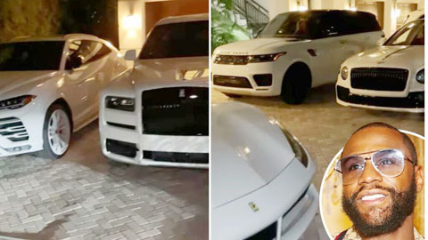 Mayweather thuê 8 vệ sỹ ‘canh chừng’ 7 siêu xe mới tậu ở Miami