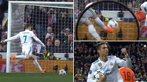 Ronaldo đá penalty siêu dị