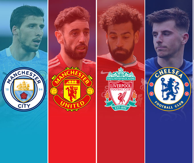 Big 4 Premier League ngoài khác bảng thì sẽ phải nhận mã "xanh đỏ" khác nhau