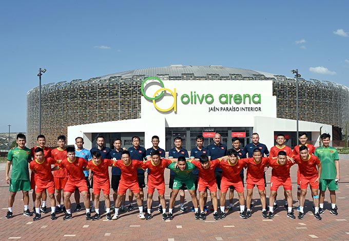 ĐT futsal Việt Nam được Tây Ban Nha bố trí tập luyện ở nhà thi đấu Olivo Arena khá hiện đại