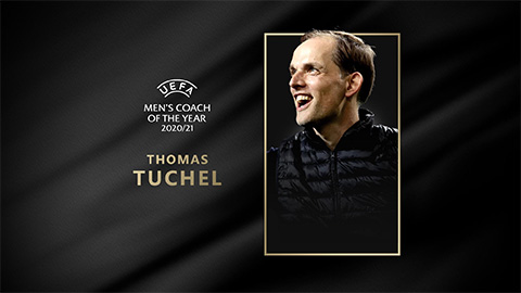 Tuchel nhận giải HLV xuất sắc nhất châu Âu mùa 2020/21