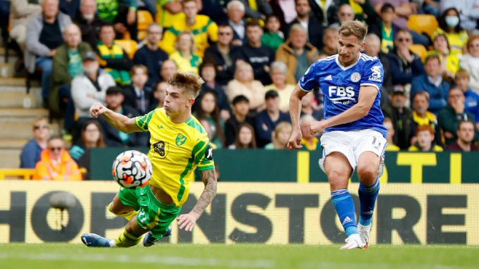 Kết quả Norwich 1-2 Leicester: Vardy rực sáng giành 3 điểm cho Bầy cáo