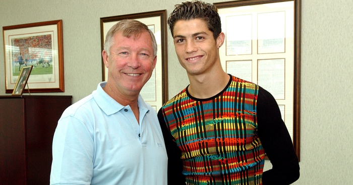 Ronaldo gia nhập MU năm 2003 khi còn là một thanh niên tay trắng