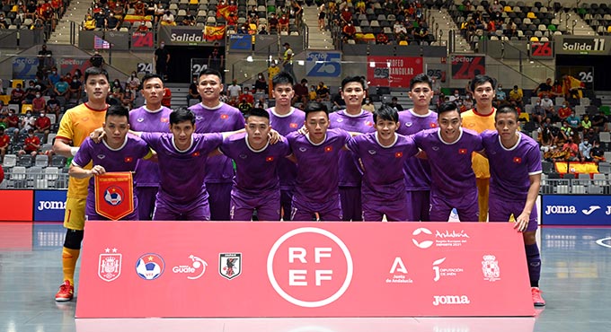 Đội hình ĐT futsal Việt Nam không có quá nhiều sự thay đổi so với trận gặp Nhật Bản