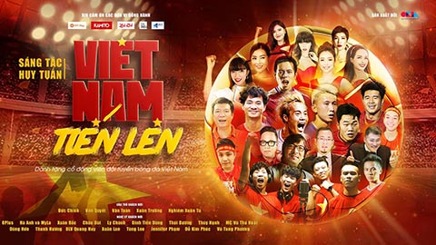 Hàng loạt nghệ sỹ tham gia vào bài hát cổ động ĐT Việt Nam