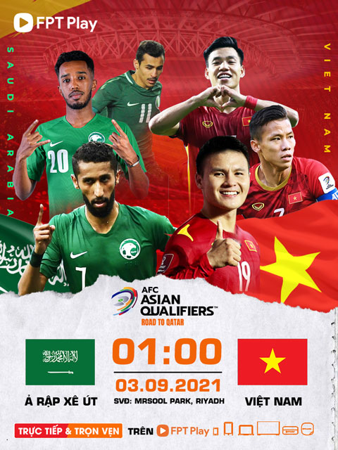 Trận đấu đầu tiên của tuyển Việt Nam sẽ là chuyến làm khách trên sân của Arab Saudi.