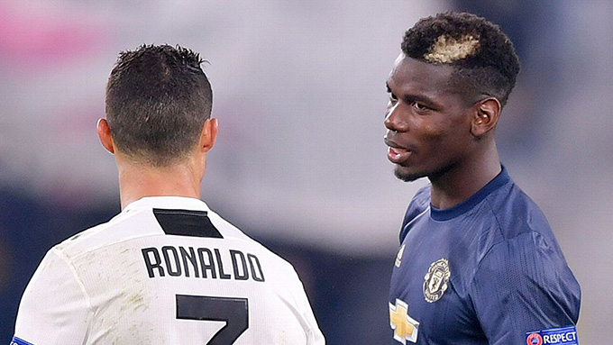 Pogba có thể phải quay về với vòng tròn giữa sân vì Ronaldo