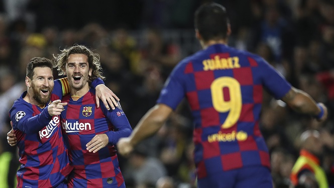 Sự ra đi của tam giác tấn công Messi-Suarez-Griezmann khiến giá trị đội hình của Barca giảm mạnh