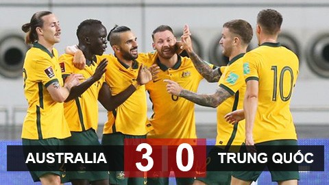Kết quả Australia 3-0 Trung Quốc: Chơi như gà mắc tóc, Trung Quốc bị người Úc "phong sá"’ Kết quả Australia 3-0 Trung Quốc: Chơi như gà mắc tóc, Trung Quốc bị người Úc "phong sá"’