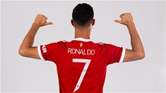 Ronaldo mặc áo số 7 tại Man United thay Cavani
