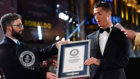 Ronaldo nhận kỷ lục Guinness cho cột mốc 111 bàn thắng