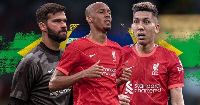 Bộ ba người Brazil gồm Alisson, Fabinho và Firmino sẽ không thể ra sân cho Liverpool vào cuối tuần này