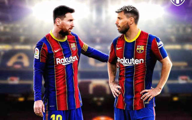 Aguero và Messi đã không thể cùng khoác áo Barca.