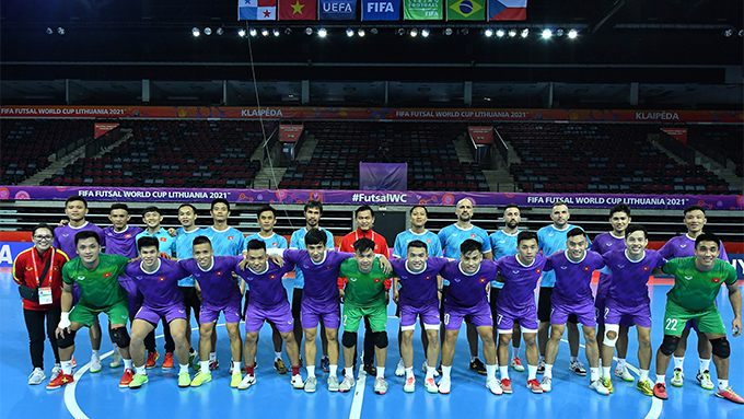 ĐT futsal Việt Nam đã sẵn sàng cho Futsal World Cup 2021. Ảnh: Quang Thắng