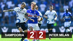 Kết quả Sampdoria 2-2 Inter: Nerazzurri đứt mạch thắng Kết quả Sampdoria 2-2 Inter: Nerazzurri đứt mạch thắng