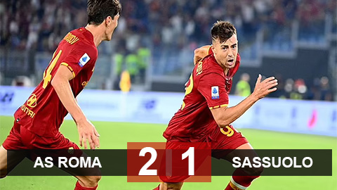 Kết quả Roma 2-1 Sassuolo: Trận 1.000 nghẹt thở của Mourinho Kết quả Roma 2-1 Sassuolo: Trận 1.000 nghẹt thở của Mourinho