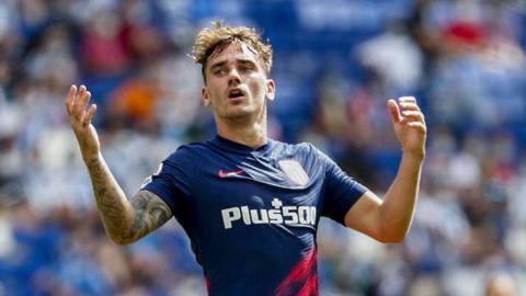 Thống kê tệ hại của Griezmann trong ngày đầu trở lại Atletico