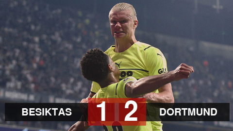 Kết quả Besiktas 1-2 Dortmund: Haaland nổ súng, Dortmund ra quân thắng lợi Kết quả Besiktas 1-2 Dortmund: Haaland nổ súng, Dortmund ra quân thắng lợi