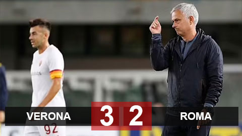 Kết quả Verona vs Roma: HLV Mourinho thua trận đầu tiên ở Serie A mùa này