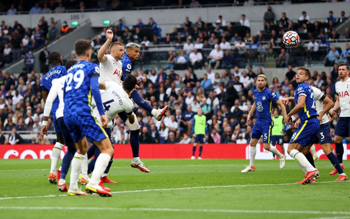 Thiago Silva mở tỷ số trận Tottenham vs Chelsea ở phút 49