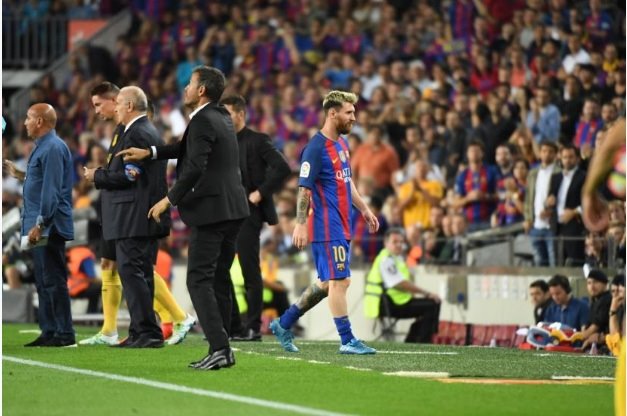 Messi rất ít bị thay ra ở Barca