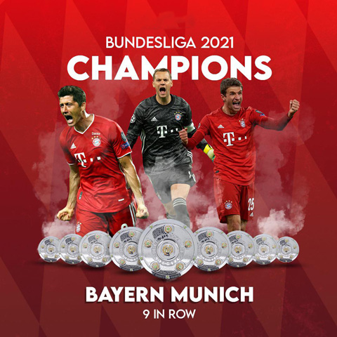 Bayern đã vô địch Bundesliga 9 mùa giải vừa qua và điều này khiến giải đấu trở nên nhàm chán