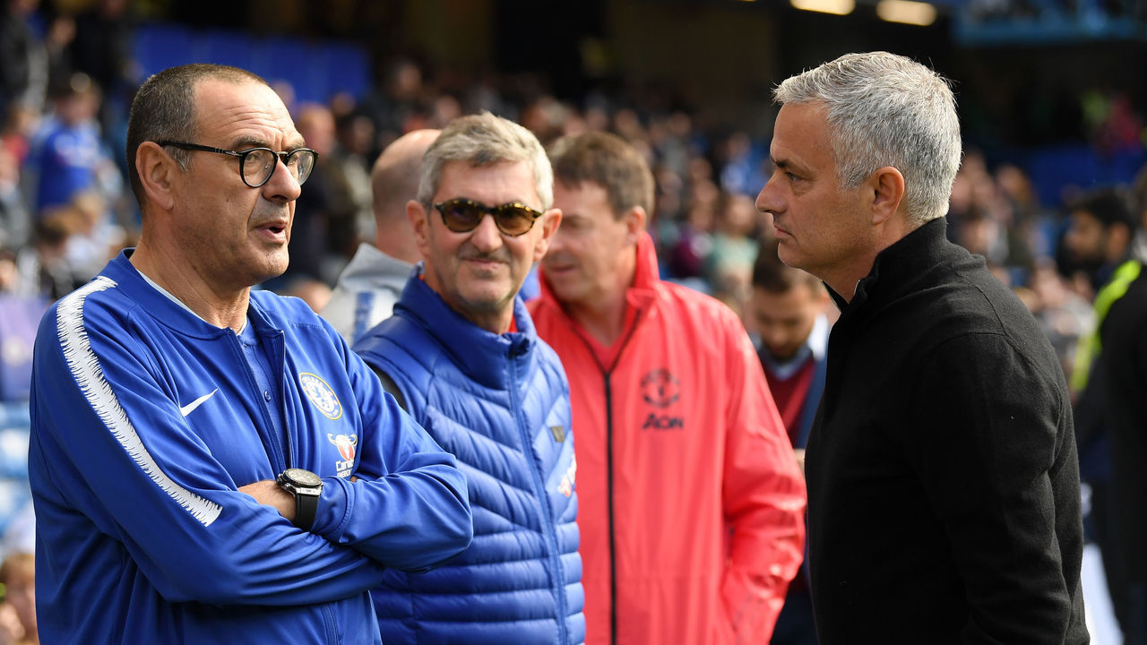 HLV Mourinho gặp lại Sarri sau lần đầu đấu trí ở trận Chelsea - Man United cuối năm 2018