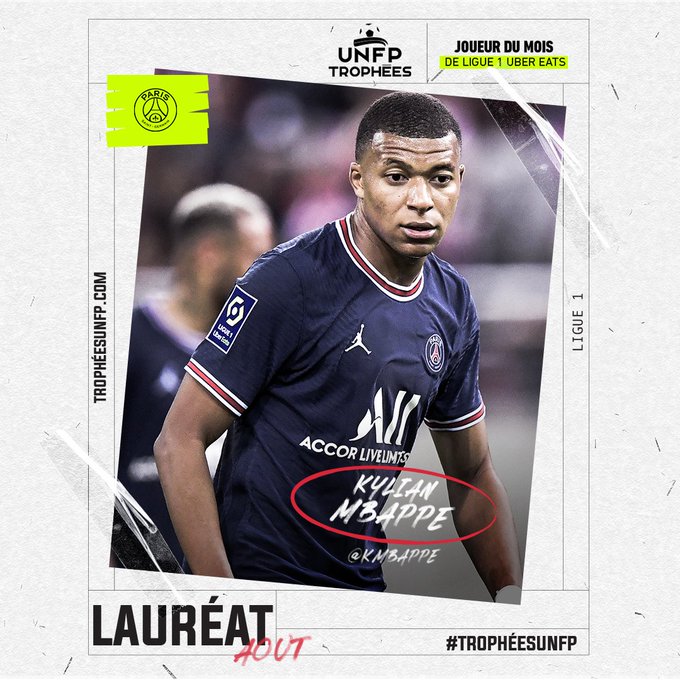 Mbappe trở thành “khách quen” của giải thưởng “Cầu thủ xuất sắc nhất tháng” của Ligue 1