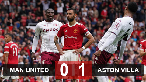 Kết quả Man United 0-1 Aston Villa: Quỷ đỏ ôm hận Kết quả Man United 0-1 Aston Villa: Quỷ đỏ ôm hận