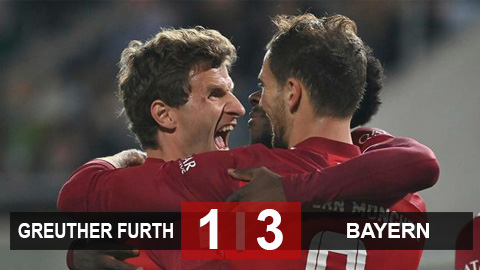 Kết quả Greuther Furth 1-3 Bayern: Hùm xám vững ngôi đầu Kết quả Greuther Furth 1-3 Bayern: Hùm xám vững ngôi đầu