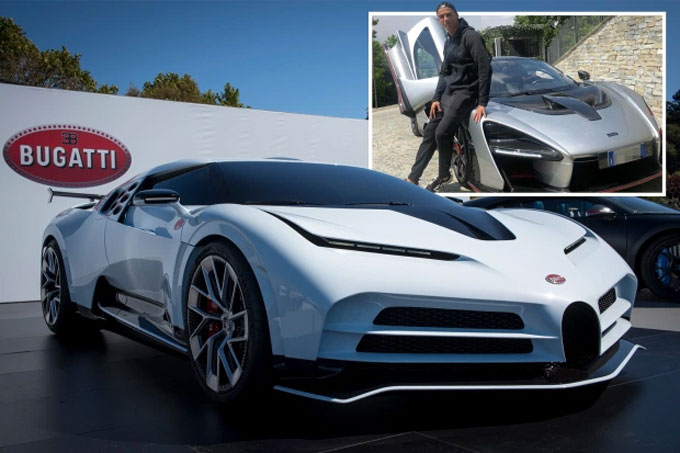 Bugatti Centodieci - Ronaldo được cho là 1 trong 10 người may mắn mua được chiếc siêu xe này với giá 8,5 triệu bảng.
