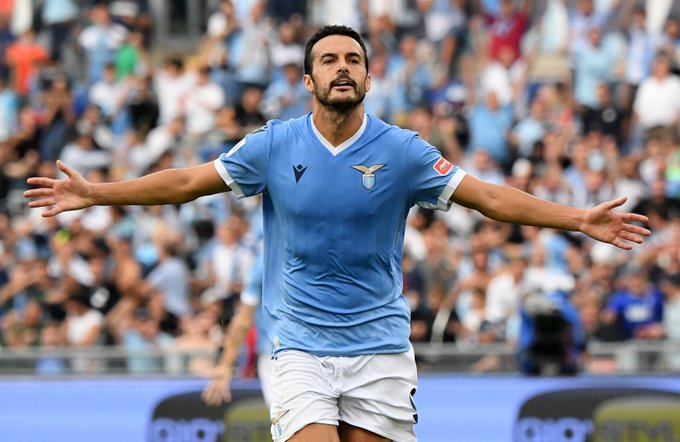 Pedro ghi bàn ở trận Lazio vs Roma