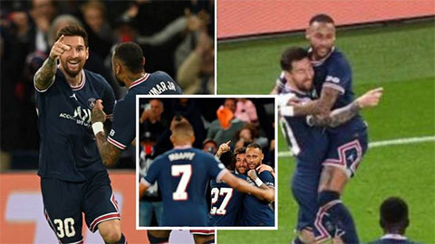 Messi tìm Mbappe sau bàn thắng đầu tiên cho PSG