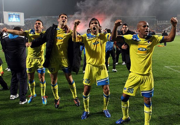 APOEL Nicosia ăn mừng thắng lợi khó tin trước Lyon