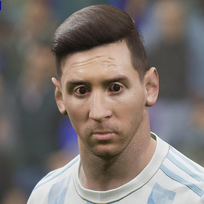 Lionel Messi nhìn trông vô hồn và không hề đẹp trai được như Messi thật