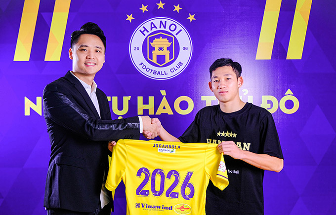 Hai Long gắn bó với Hà Nội FC trong 5 mùa giải - Ảnh: Hà Nội FC 