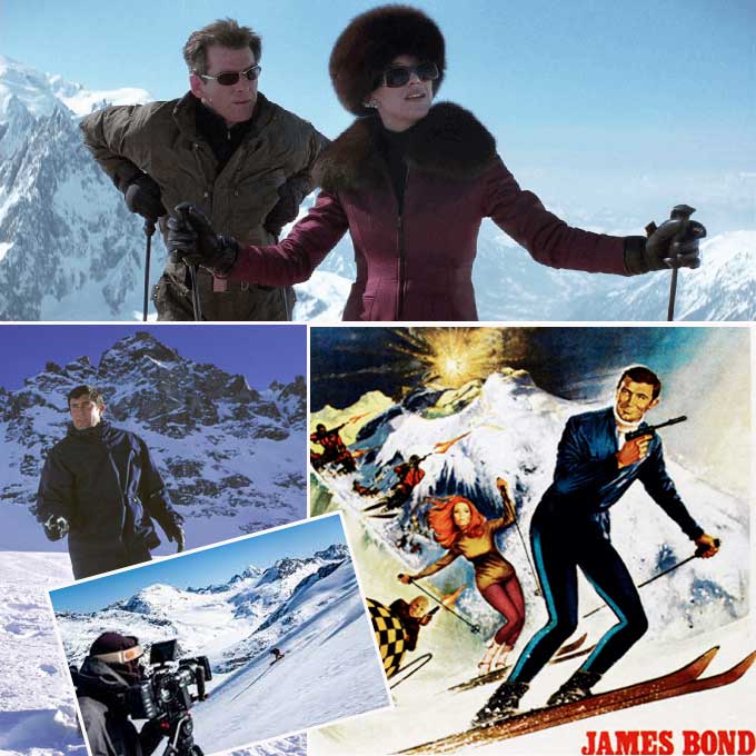 Các diễn viên vào vai James Bond đều phải học trượt tuyết với cường độ cao