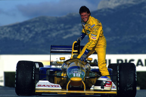 Michael Schumacher trong màu áo đội đua Benetton