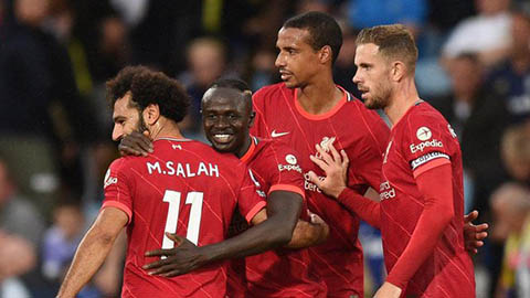Liverpool là 1 trong 6 đội bất bại ở 5 giải VĐQG hàng đầu châu Âu
