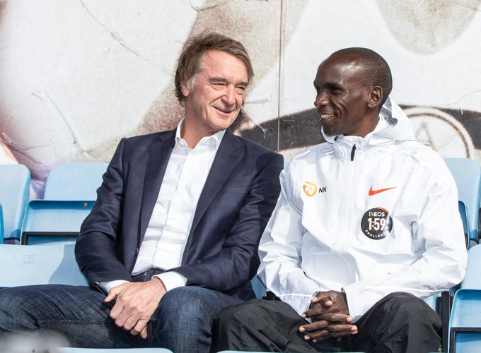 Sir Jim Ratcliffe (left) bought the Nice club in 2019 for around € 100 million